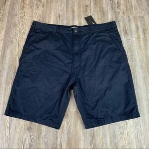 NWT CSG Indigo Navy Blue Flat Front Shorts Size 40
